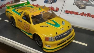 NT002 - CARROZZERIA BODY RC NASCAR TRUCK CHEVY SCALA 1/8 + WING STANDARD - Immagine 1 di 4