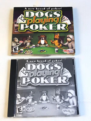 Dogs Playing Poker PC CDrom Software Game Windows XP Vista Valu Soft 2002 Thq - Image 1 of 4