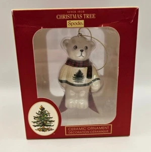 Spode Weihnachtsbaum Bär Keramik Ornament - Bild 1 von 4