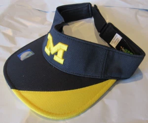 NCAA Michigan Wolverines Bordado Elevado Logotipo Visera Azul Marino/Dorado Malla OSFM - Imagen 1 de 6