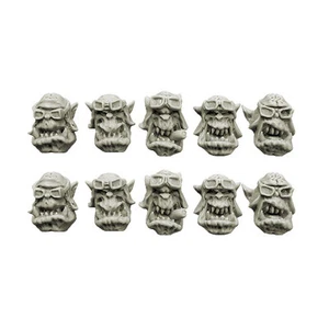 Biker Piloten Ork Köpfe Storm Flying Squadron Orcs Heads (10) Bitz Spellcrow - Bild 1 von 1
