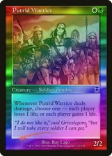 Putrid Warrior FOIL Apocalypse PLD White Black Common MAGIC MTG CARD ABUGames