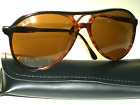 1980's VINTAGE B&L RAY BAN B15 BROWN LENS STYLE A-L 1568 TRADITIONALS SUNGLASSES