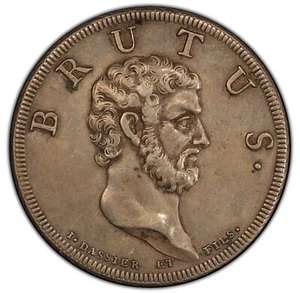 Switzerland - 1740-59 "Judgement of Brutus" Silver Medal - PCGS AU53 - ONLY ONE! - Picture 1 of 5