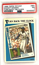 1989 Topps Tiffany Dwight Gooden Turn Back The Clock #661 PSA 7