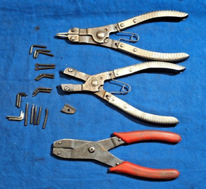 3 piece snap ring pliers set with KD Tools 446 & KD tools No.445 + EXTRA BITS