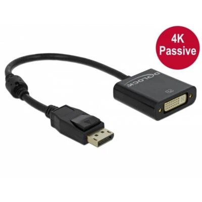 DELOCK Displayport Adapter DP -> DVI(24+5) 4K Passiv 62601 (4043619626014) - Bild 1 von 2