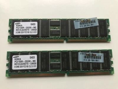 SAMSUNG M312L6420DT0 - CB0Q0 512 MB x 4 placas Foto 1 de 4