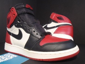 Las mejores ofertas en Jordan 1 Retro High OG Bg Negro Gimnasio Rojo | eBay