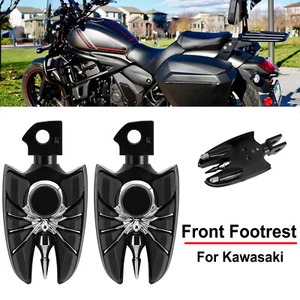 Pedales de pie delanteros para Kawasaki Vulcan S reposapiés estriberas negras 2015-2023 - Imagen 1 de 11