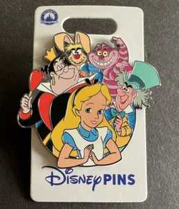 Alice in Wonderland Character Cluster Mad Hatter Cheshire Hare Disney Pin 170601 - Picture 1 of 2