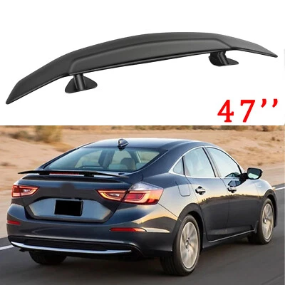 47" Matte Fiber Car Rear Trunk Spoiler Wing Racing Spliter For Honda Insight - Image 1 of 4