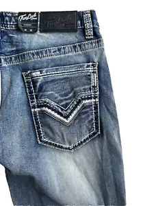 Jeans dritti da uomo True Luck Classic Fit taglia 34x30 - Foto 1 di 3