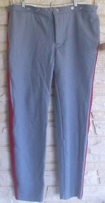Pantalones de sargento de artillería de la Guerra Civil de Estados Unidos, pantalón azul cielo con ribete rojo todas las tallas Foto 1 de 4