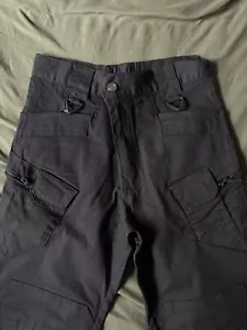 CARGO PANTS MENS WORK OUTDOOR HIKING 8 POCKETS BLACK - Picture 1 of 5