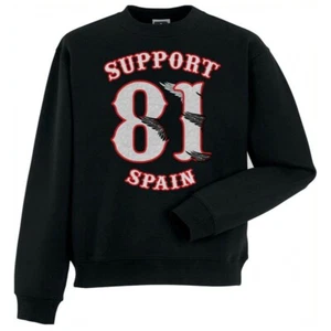 49 Hells Angels half wings Support81 sweater  Big Red Machine Black 5518 - Bild 1 von 3