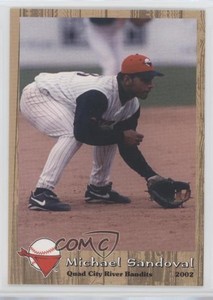 2002 Grandstand Quad City River Bandits Michael Sandoval #18