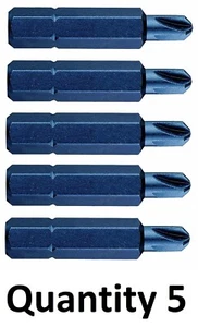 Qty 5 GRAINGER CHOICE Westward #4 Torq-Set Insert Bits 1/4" Hex 40L658 S2 Steel - Picture 1 of 3