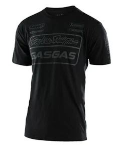 CAMISETA TROY LEE DESIGNS TLD EQUIPO GAS GAS GAS NEGRA PARA HOMBRE NUEVA MX TOP INFORMAL BARATA - Imagen 1 de 2