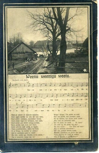 Postkarte Lettland 1913 Gruß zum Geburtstag - Bild 1 von 2