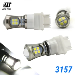 Nuevas bombillas inversas de respaldo Syneticusa 3157 LED 6000k blancas para correr durante el día - Imagen 1 de 6