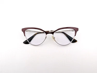 普拉达眼镜,仅镜框,VPR 55S UF6-1O1,52-16-140,金属,意大利 — 第 1/4 张图片