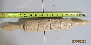 SPRINGERLE ROLLING PIN UNUSUAL TURTLE! CAT MOUSE OWL CHIPMUNK DUCK BIRD PINEAPPL - Picture 1 of 5
