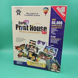 Corel Print House Magic Premium Big Box PC-CD All 6 Discs COMPLETE CIB Software - Picture 1 of 6