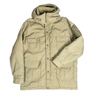 De Colección Woolrich Mujeres XL Beige Puffer Aislado Utilitario Abrigo Chaqueta Cremallera Completa Sudadera con Capucha - Imagen 1 de 7