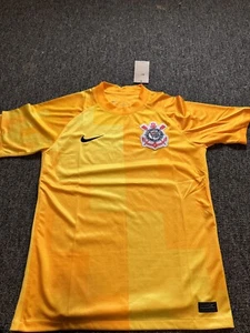 Corinthians Home Soccer Football Goalkeeper Jersey Nike Brazil Medium