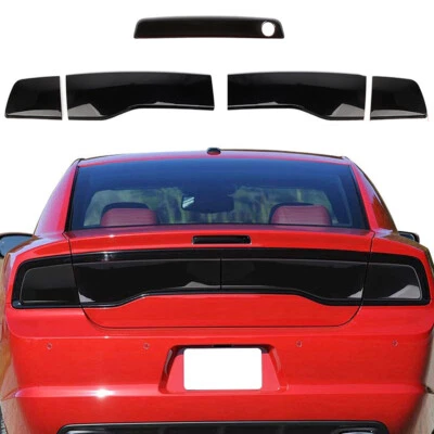 Smoked Black Taillight Third High Brake Light Cover Trim For Dodge Charger 11-14 - Image 1 of 4
