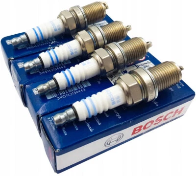 4x Zündkerzen von BOSCH passt für Seat Ibiza III 1.4 74kW / 2.0 85kW 2001-2009 - Bild 1 von 4