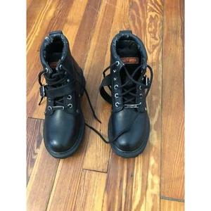 Botas Harley Davidson de cuero negras talla 7,5 - Imagen 1 de 4