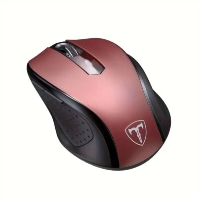 2.4GHz Wireless Optical Mouse Mice & USB Receiver For PC Laptop Computer Red - Image 1 of 4