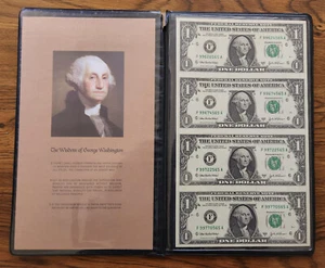 World Reserve Monetary Excgange UNCUT sheet $1 dollar bills 2003-A COA 111116 - Picture 1 of 4