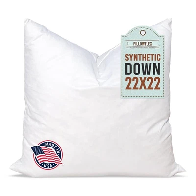 Synthetic Down Pillow Insert - 22x22 Down Alternative, Ultra Soft Large Squar... - Image 1 of 4
