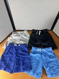Hanna Andersson Boys Sweat Shorts Lot Of 4 Drawstring Knit Size 110cm / US 5 - Picture 1 of 8
