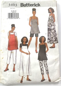Butterick Pattern 3403 Miss Maternity Top Dress Shorts Pants Uncut Sizes 8,10,12 - Picture 1 of 3