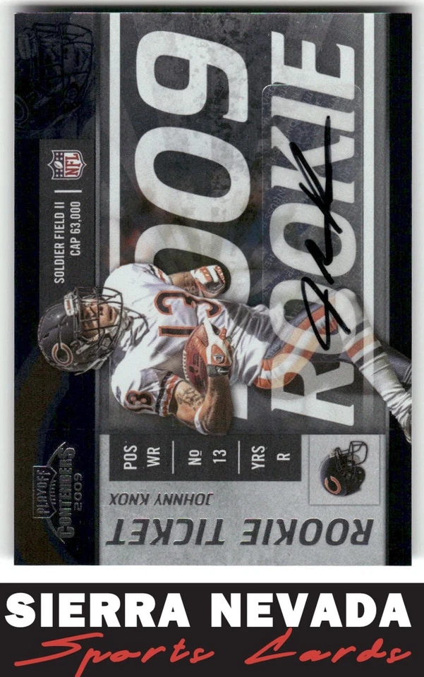 2009 Playoff Contenders #175 Johnny Knox Autograph - Image 1 of 2