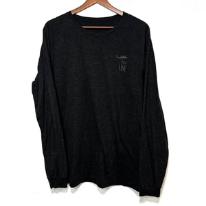 Nine Line Shirt Long Sleeve Pullover Gray Casual Mens Helicopter Basic Shirt M/L - Picture 1 of 5