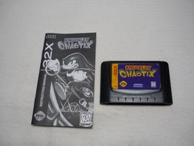 Knuckles' Chaotix (Sega 32X, 1995) Cart & Manual, Tested!