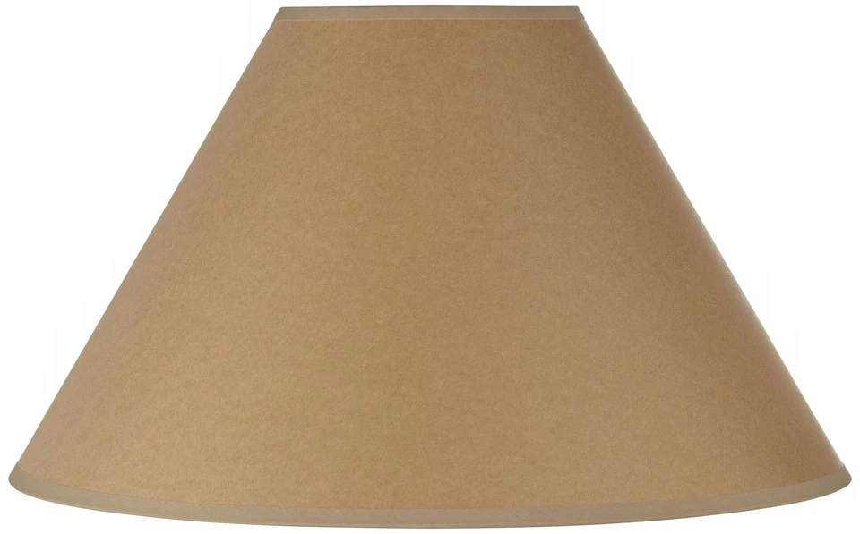 Pantalla de lámpara Empire de tapa dura de papel Kraft 6x17x11 (araña) Foto 1 de 1