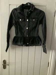 River Island lace peplum frill jacket, size 6 (approx 32” chest) - Picture 1 of 5