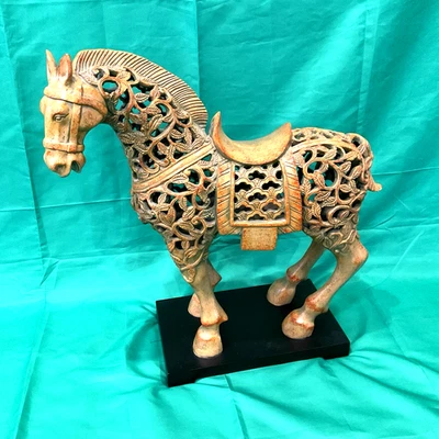 Austin Productions Kinder Escultura Caballo Chunar Grande Estilo Dinastía Tang Años 60 Foto 1 de 4
