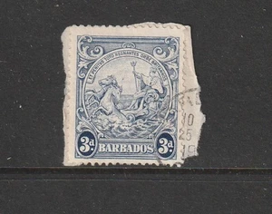 Barbados 1938/47 3d blau, Mark rechts der Pferdeköpfe, gebraucht am Stück - Bild 1 von 2