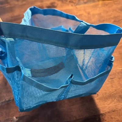 8 Pocket Quick Dry Shower Mesh Basket Tote Bag Breathable Caddy Bathroom Dorm - Image 1 of 4