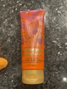 Bath & Body Works RASPBERRY TANGERINE Body Cream RARE SCENT NEW! - Picture 1 of 3