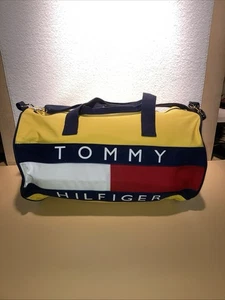 Bolso de lona Tommy Hilfiger vintage principios de los 90 usado bonito - Imagen 1 de 6