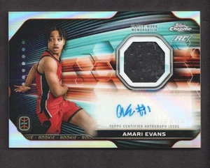 2023-24 Topps Chrome Overtime Elite Rookie #RJAAE Amari Evans Auto Jersey - Bild 1 von 2