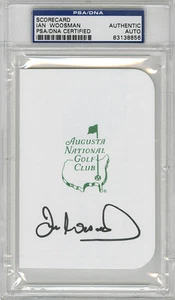 Cuadro de mando firmado por Ian Woosman Augusta Masters PSA/ADN AUTOGRAFIADO - Imagen 1 de 1